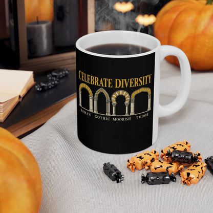 Celebrate Diversity Arches Ceramic Mug, (11oz, 15oz)