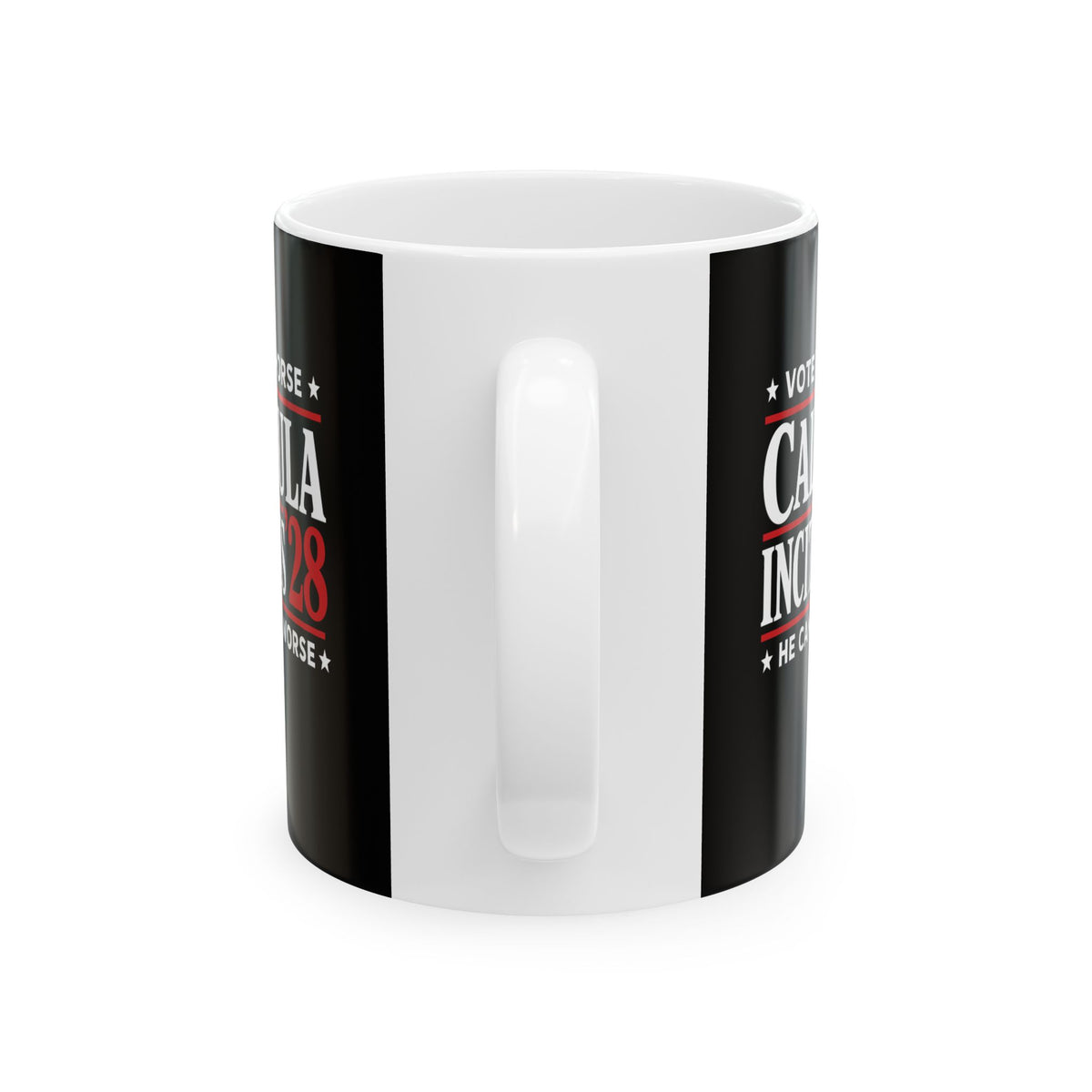 Caligula Incitatus Vote the Horse Ceramic Mug, (11oz, 15oz)