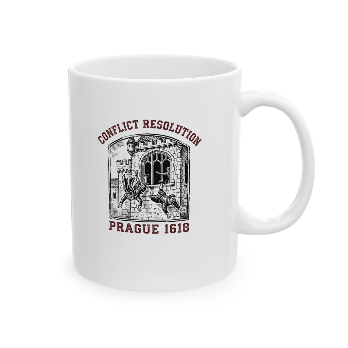 Prague Defenestration Ceramic Mug, (11oz, 15oz)