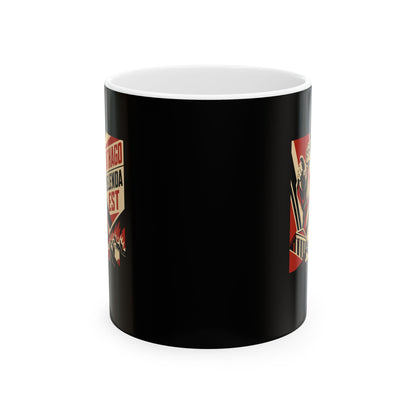 Carthago Delenda Est Propaganda Style Ceramic Mug, (11oz, 15oz)