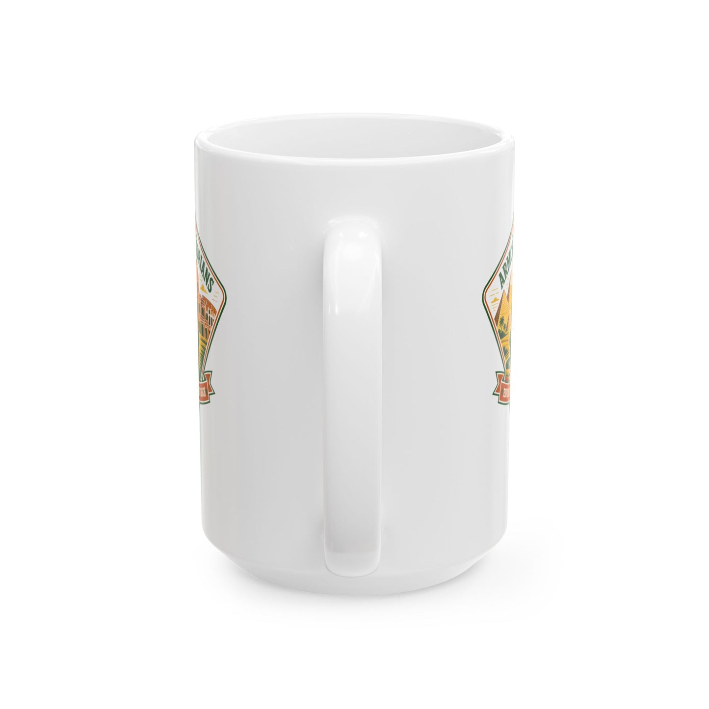 Society of Armchair Historians Badge Style Ceramic Mug, (11oz, 15oz)