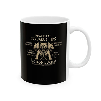 Practical Cerberus Tips Ceramic Mug, (11oz, 15oz)