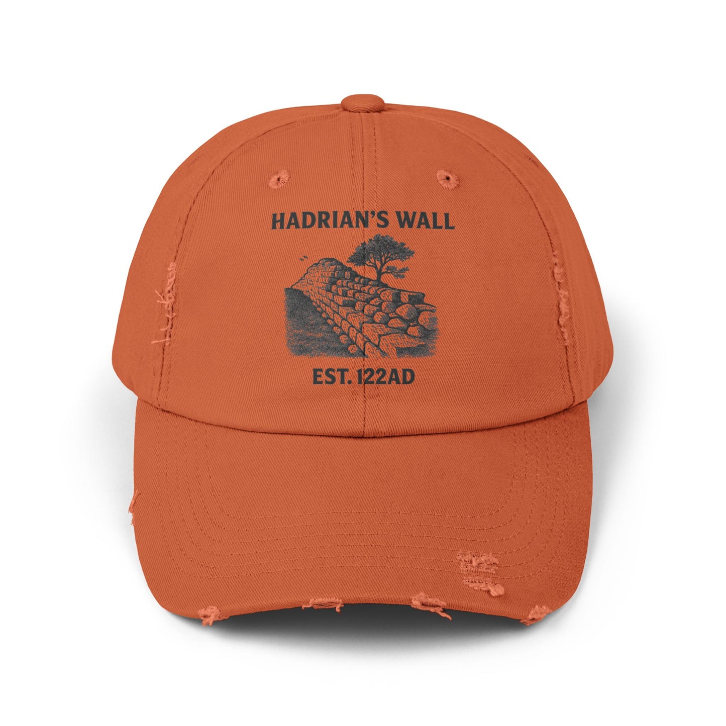 Hadrian's Wall Unisex Distressed Cap