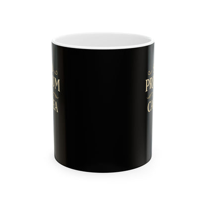 But First Coffee in Latin Ceramic Mug, (11oz, 15oz)