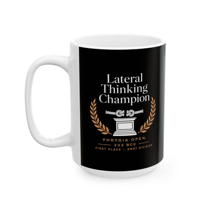 Gordian Knot Lateral Thinking Champion Ceramic Mug, (11oz, 15oz)
