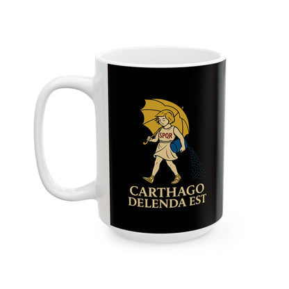 Carthago Delenda Est Morton's Girl Ceramic Mug, (11oz, 15oz)