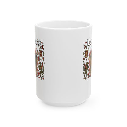 This is Fine Latin Medieval Tapestry Ceramic Mug, (11oz, 15oz)