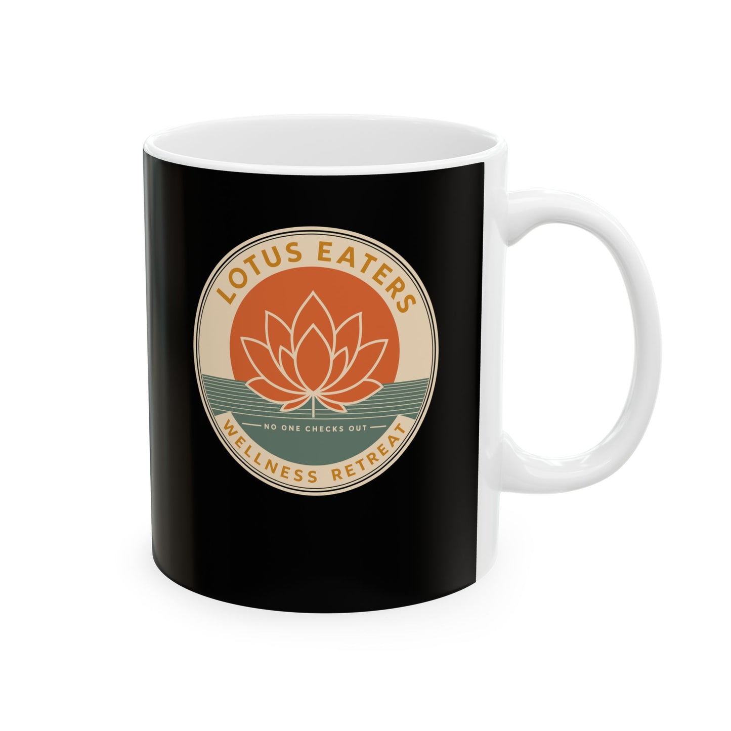 Lotus Eaters Wellness Retreat Ceramic Mug, (11oz, 15oz)