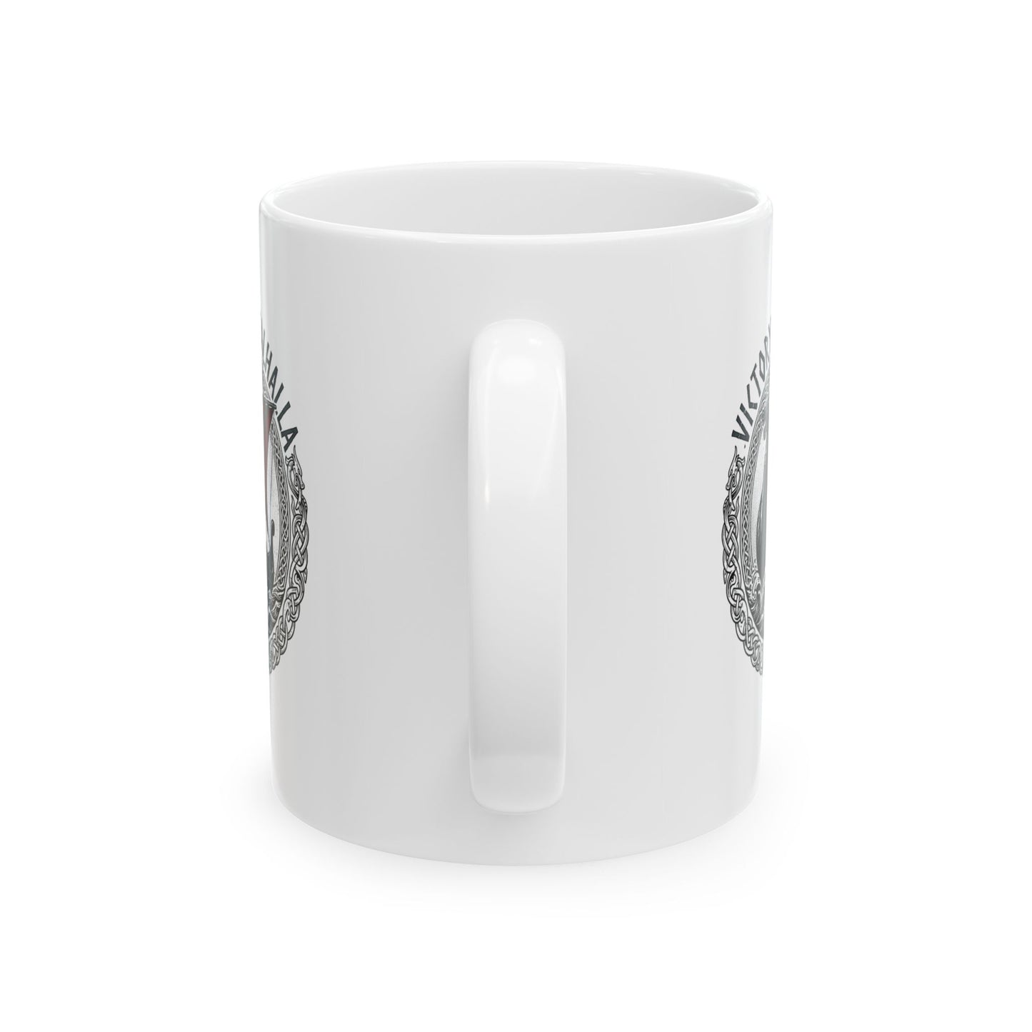 Victory or Valhalla Viking Longship Ceramic Mug, (11oz, 15oz)