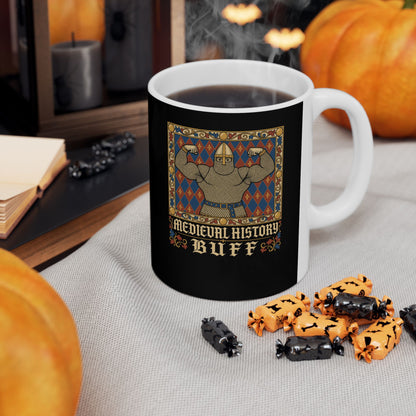 Medieval History Buff Knight Ceramic Mug, (11oz, 15oz)