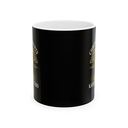 Greek Chronos vs Kairos Ceramic Mug, (11oz, 15oz)