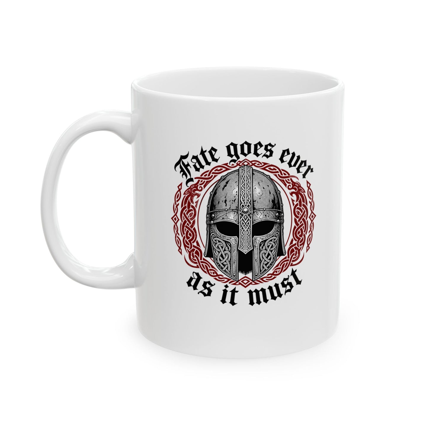 Beowulf Fate Goes As Must Ceramic Mug, (11oz, 15oz)