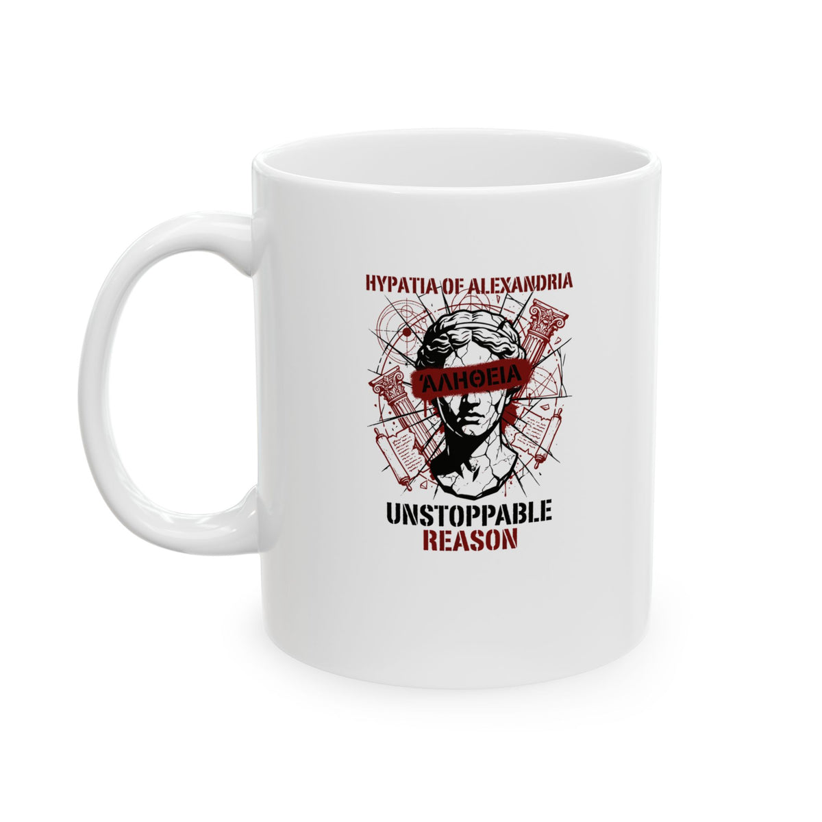 Hypatia of Alexandria Greek Truth Ceramic Mug, (11oz, 15oz)
