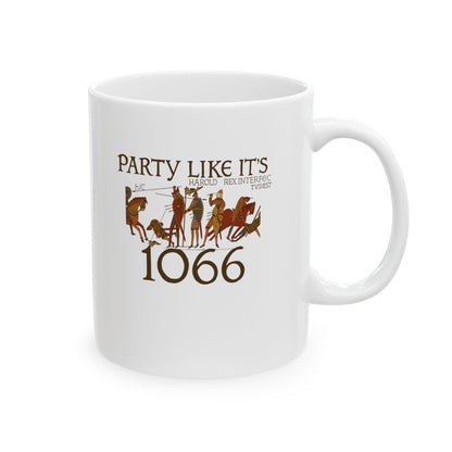 Party Like 1066 Bayeux Tapestry Ceramic Mug, (11oz, 15oz)