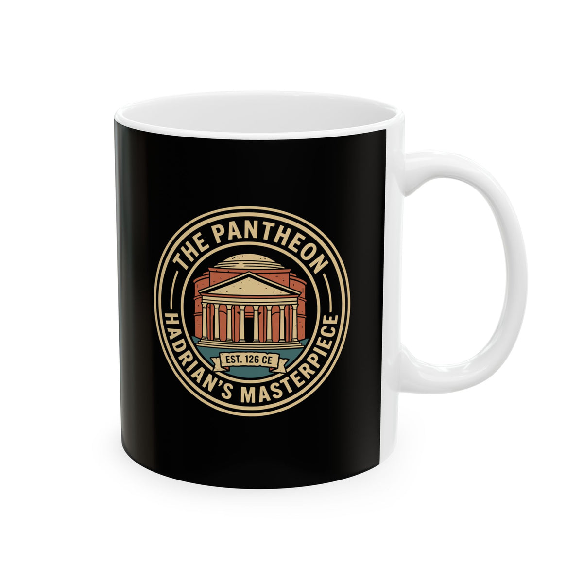 Roman Pantheon Ceramic Mug, (11oz, 15oz)