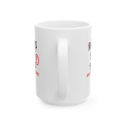 Romans Go Home Brian Graffiti Ceramic Mug, (11oz, 15oz)