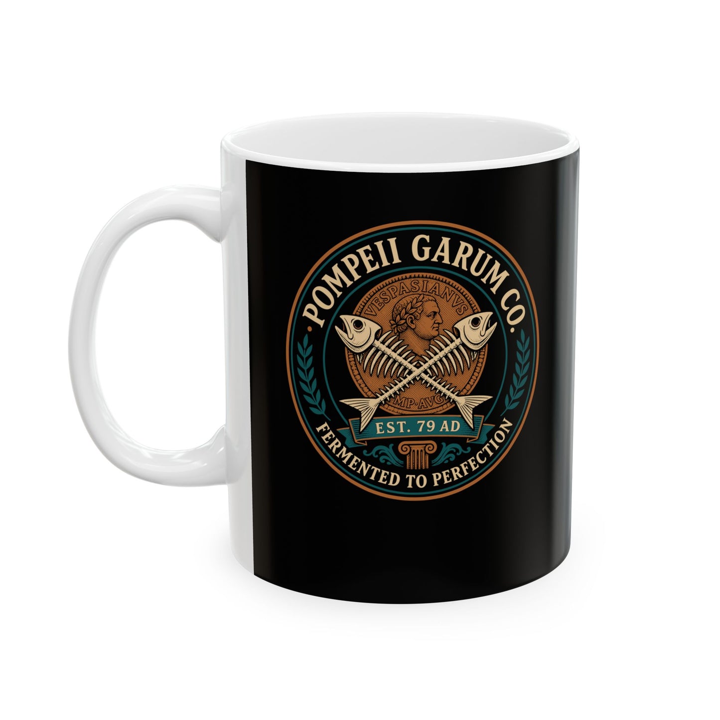 Pompeii Garum Co. Ceramic Mug, (11oz, 15oz)