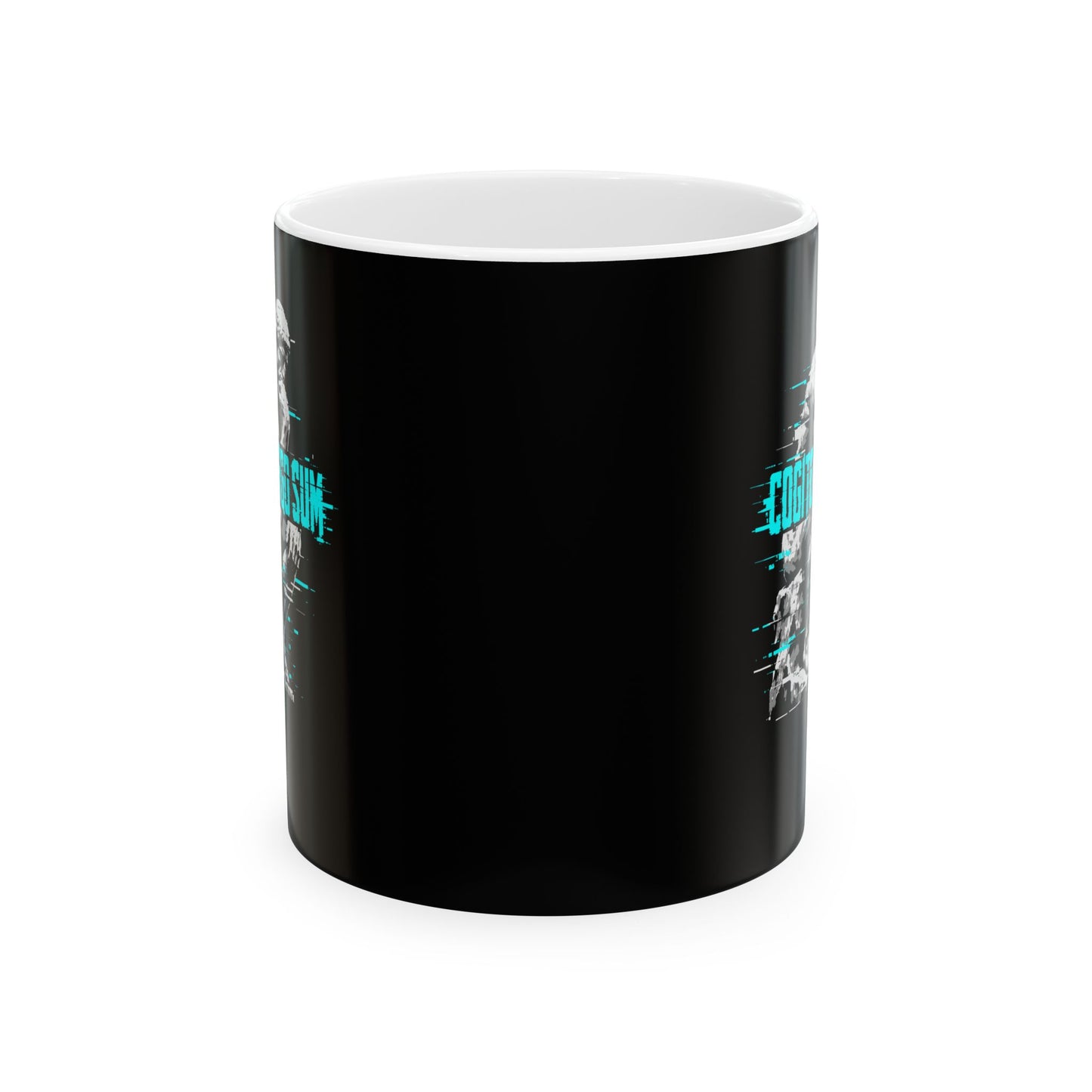 Cogito Ergo Sum Thinker Streetwear Style Ceramic Mug, (11oz, 15oz)