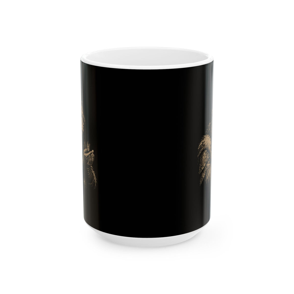 Genghis Khan Holding a Butterfly Ceramic Mug, (11oz, 15oz)