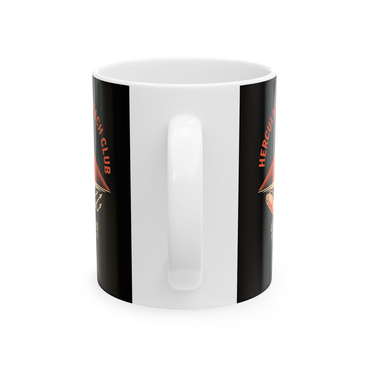 Herculaneum Beach Club Lifeguard Ceramic Mug, (11oz, 15oz)