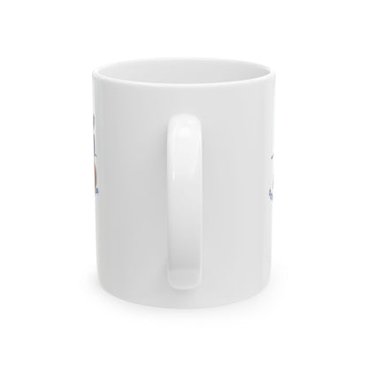 Medieval Marginalia Rabbit Snail Ceramic Mug, (11oz, 15oz)