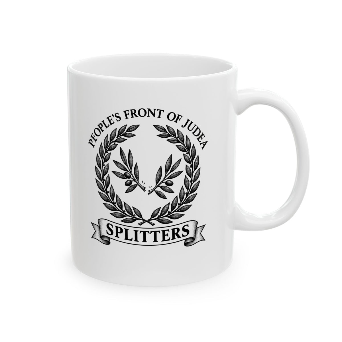 Splitters People's Front of Judea Crest Ceramic Mug, (11oz, 15oz)