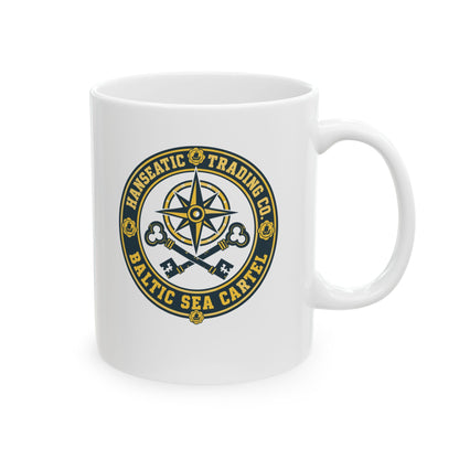 Hanseatic Trading Co Baltic Sea Cartel Ceramic Mug, (11oz, 15oz)