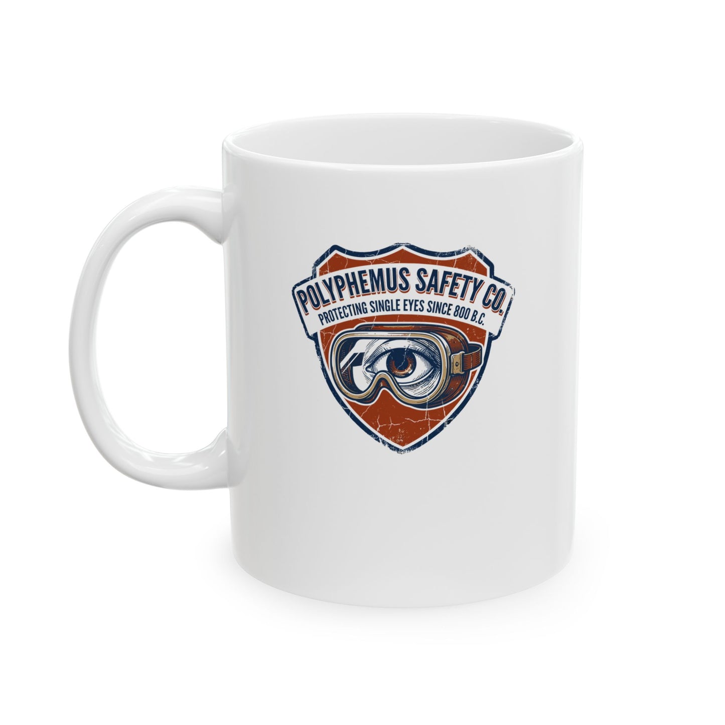 Polyphemus Cyclops Safety Glasses Ceramic Mug, (11oz, 15oz)