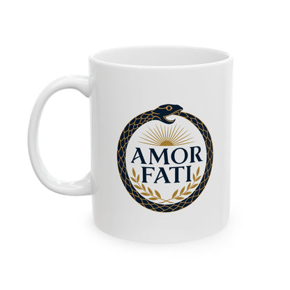 Ouroboros Amor Fati Ceramic Mug, (11oz, 15oz)
