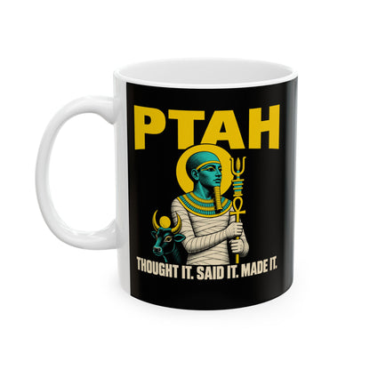 Ptah and the Apis Bull Ceramic Mug, (11oz, 15oz)