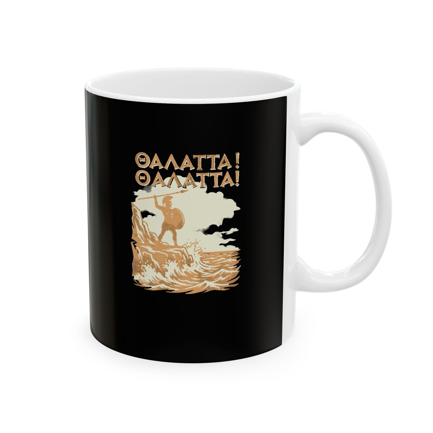 Thalatta Xenophon Roaming Ten Thousand Ceramic Mug, (11oz, 15oz)