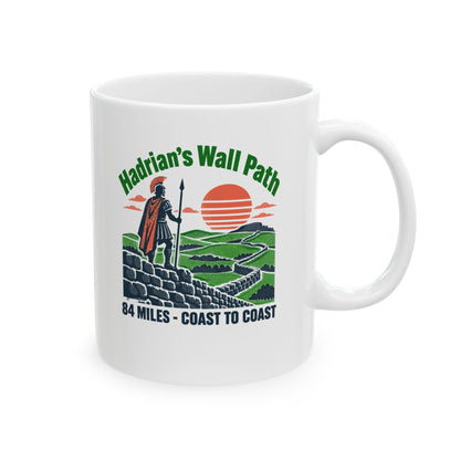 Hadrian's Wall Path Coast to Coast Ceramic Mug, (11oz, 15oz)