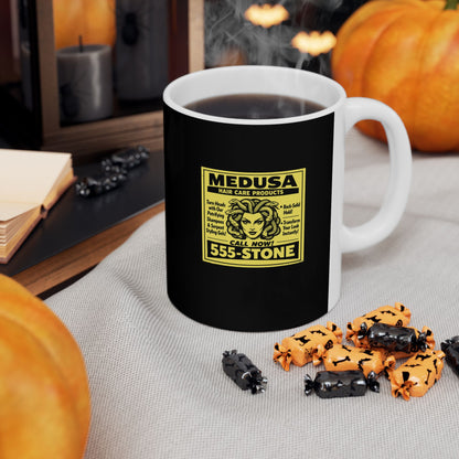 Medusa Hair Care Products Vintage Ad Style Ceramic Mug, (11oz, 15oz)