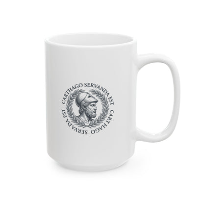 Scipio Quote Carthago Servanda Est Quote  Ceramic Mug, (11oz, 15oz)