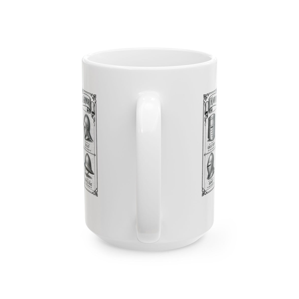 Medieval Armor Helmets Ceramic Mug, (11oz, 15oz)