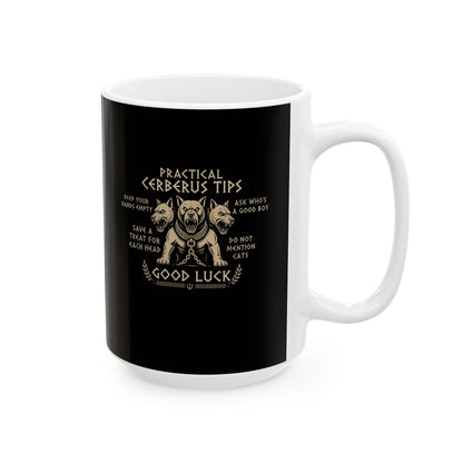 Practical Cerberus Tips Ceramic Mug, (11oz, 15oz)