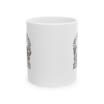 Archimedes Don't Always Take Baths Discover Physics Ceramic Mug, (11oz, 15oz)