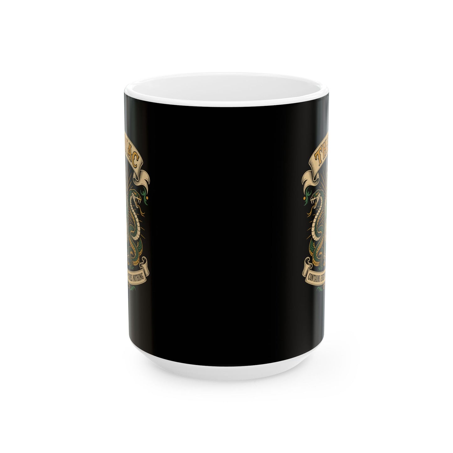 Theriac Old Time Remedy Ceramic Mug, (11oz, 15oz)