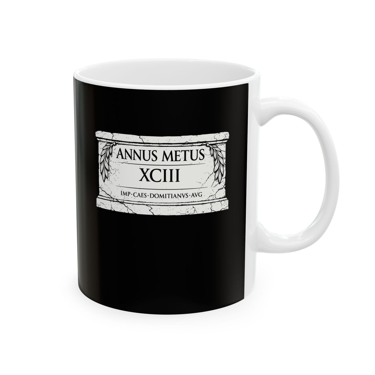 Emperor Domitian Year of Fear in Latin Ceramic Mug, (11oz, 15oz)