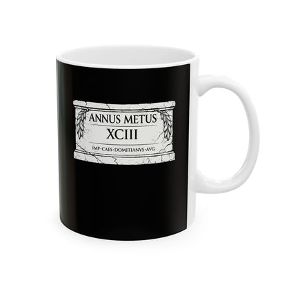 Emperor Domitian Year of Fear in Latin Ceramic Mug, (11oz, 15oz)