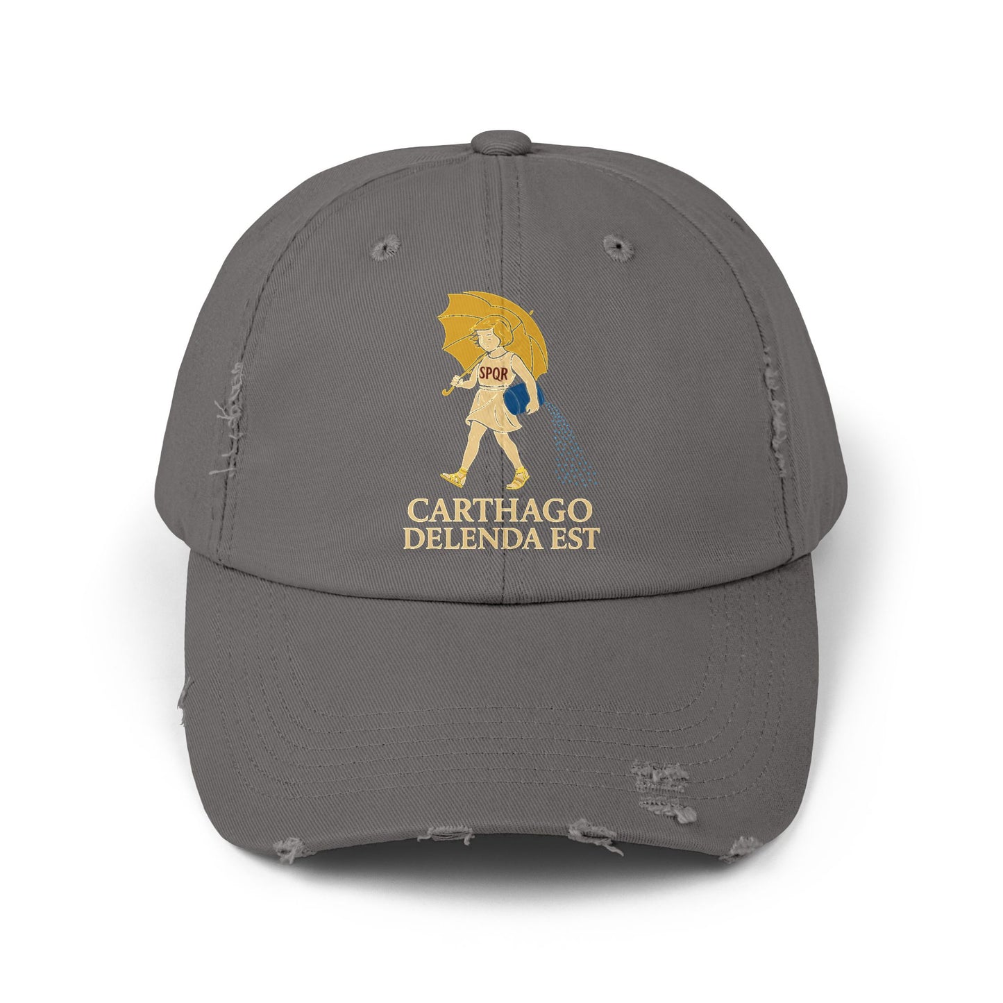Carthago Delenda Est Morton's Salt Girl Unisex Distressed Cap
