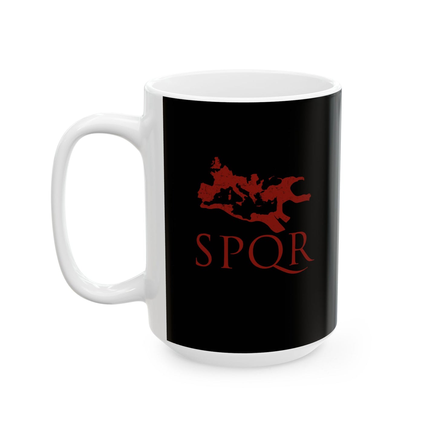 SPQR Rome Map Ceramic Mug, (11oz, 15oz)