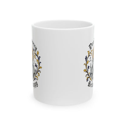 Don't Worry Venerable Bede Happy Ceramic Mug, (11oz, 15oz)