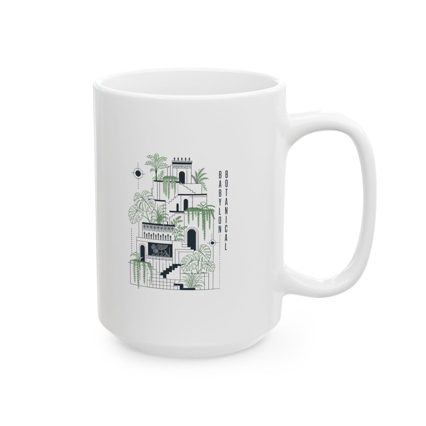 The Hanging Gardens of Babylon Ceramic Mug, (11oz, 15oz)