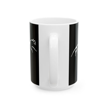 White Horse of Uffington Ceramic Mug, (11oz, 15oz)