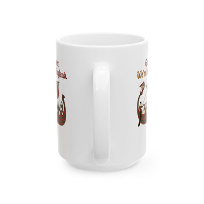 Get in Loser Norman Conquest Tapestry Ceramic Mug, (11oz, 15oz)