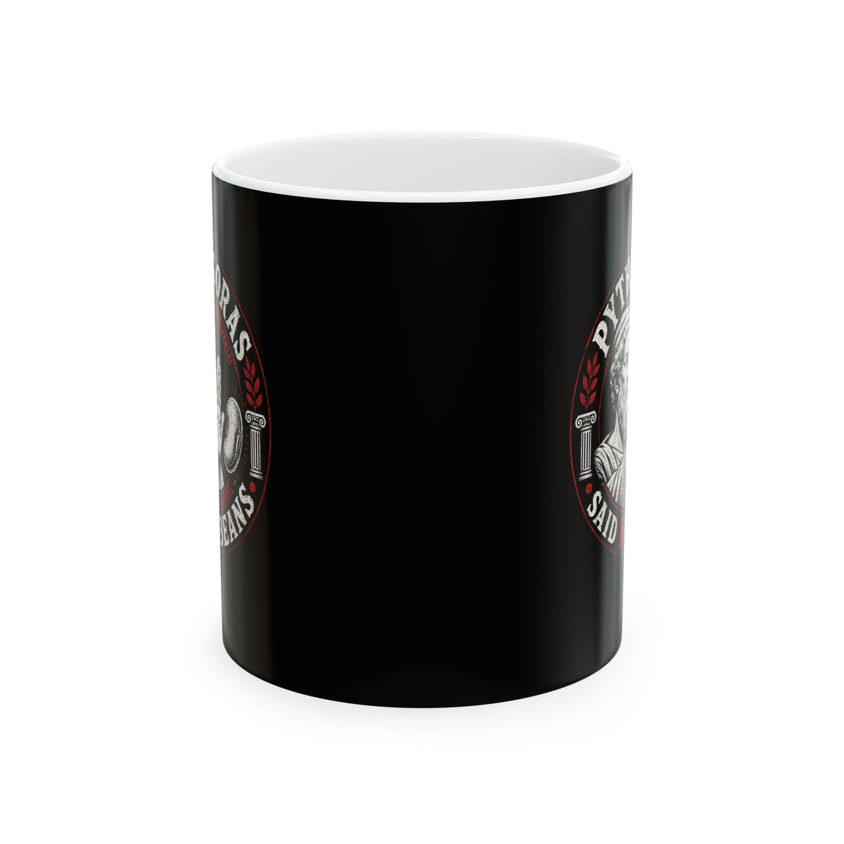 Pythagoras Said No Beans Ceramic Mug, (11oz, 15oz)