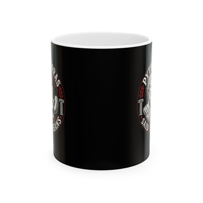 Pythagoras Said No Beans Ceramic Mug, (11oz, 15oz)