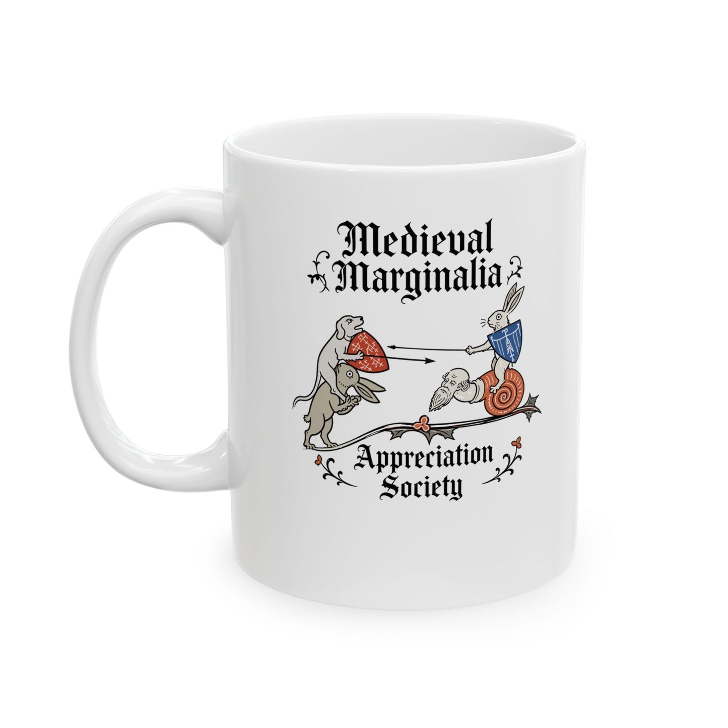 Medieval Marginalia Appreciation Society Battle Ceramic Mug, (11oz, 15oz)