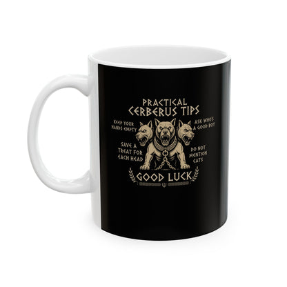 Practical Cerberus Tips Ceramic Mug, (11oz, 15oz)